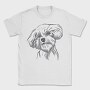 Cool Dog Illustration Doodle, Tricou Barbati (Unisex)