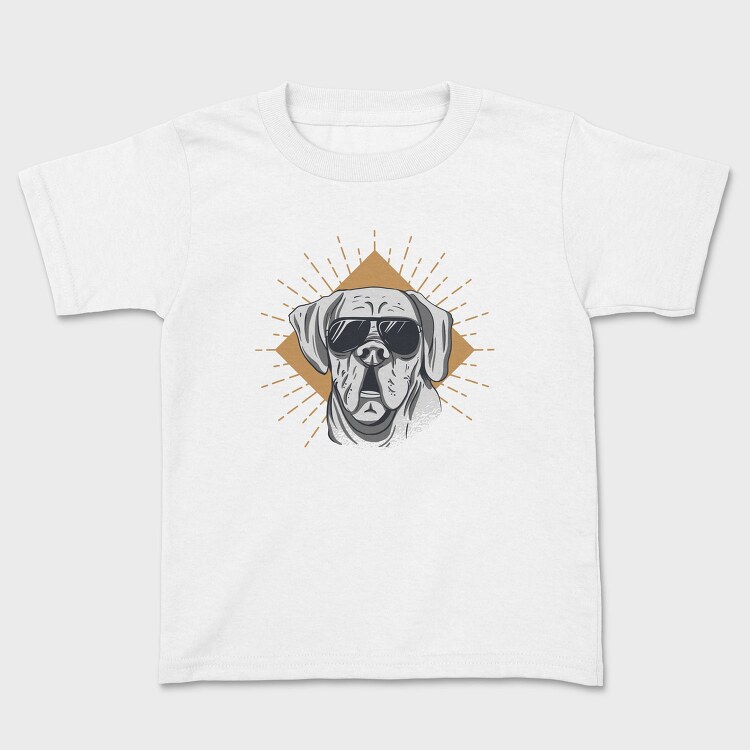 Cool Dog Wearing Sunglasses, Tricou Copii