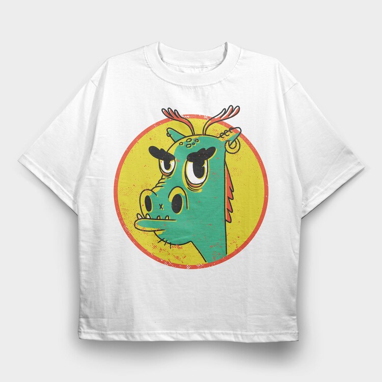 Cool Dragon, Tricou Oversize Barbati (Unisex)