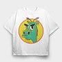 Cool Dragon, Tricou Oversize Barbati (Unisex)
