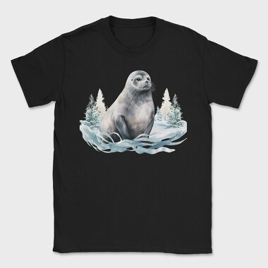 Seal Winter Snow, Tricou Barbati (Unisex)