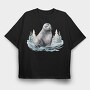 Seal Winter Snow, Tricou Oversize Barbati (Unisex)