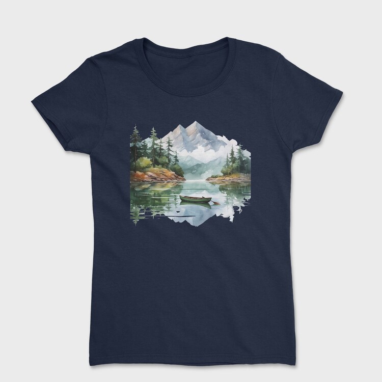 Serene Peaks Reflection, Tricou Femei