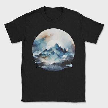Serenity Mountain Circle, Tricou Barbati (Unisex)