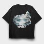 Serenity Mountain Lake, Tricou Oversize Barbati (Unisex)