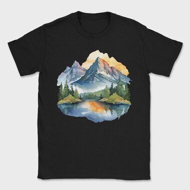 Serenity Snow Peaks, Tricou Barbati (Unisex)