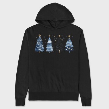 Serenity Trees Navy, Hanorac Oversize Barbati (Unisex)