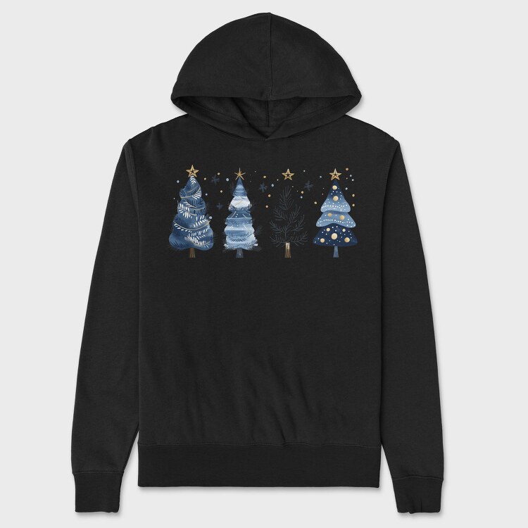 Serenity Trees Navy, Hanorac Oversize Barbati (Unisex)
