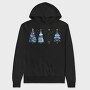 Serenity Trees Navy, Hanorac Oversize Barbati (Unisex)