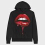 Sexy Lips Blood, Hanorac Oversize Barbati (Unisex)