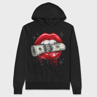 Sexy Lips Money, Hanorac Oversize Barbati (Unisex)