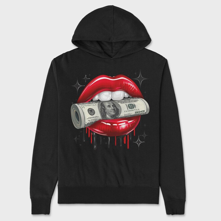 Sexy Lips Money, Hanorac Oversize Barbati (Unisex)