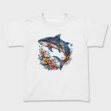 Shark Floral Glow, Tricou Copii