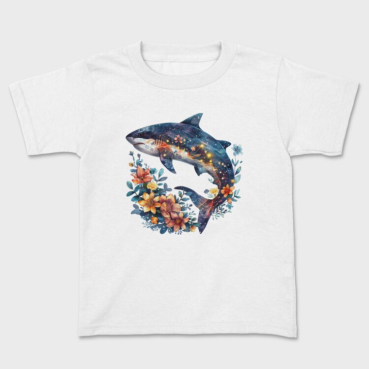 Shark Floral Glow, Tricou Copii