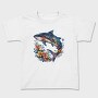 Shark Floral Glow, Tricou Copii