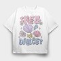 Shell We Dance, Tricou Oversize Barbati (Unisex)