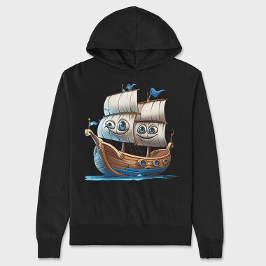 Ship Face Sailor, Hanorac Oversize Barbati (Unisex)