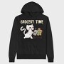 Shopping Cart Cat Grocery, Hanorac Oversize Barbati (Unisex)