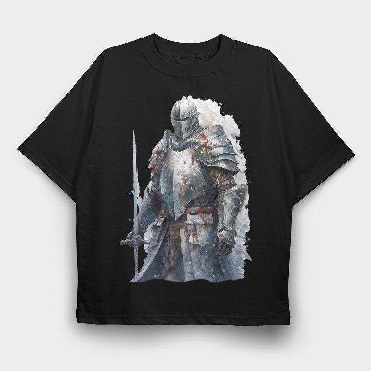 Silver Knight Savior, Tricou Oversize Barbati (Unisex)