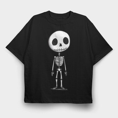 Skeleton Cartoon, Tricou Oversize Barbati (Unisex)