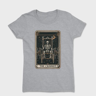 Skeleton Chariot Card, Tricou Femei