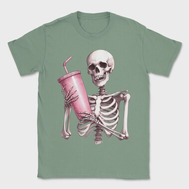 Skeleton Drink Sip, Tricou Barbati (Unisex)