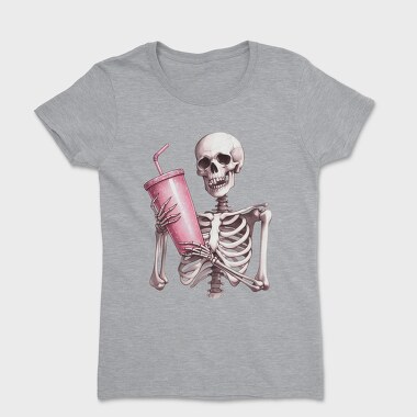 Skeleton Drink Sip, Tricou Femei
