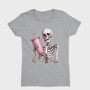 Skeleton Drink Sip, Tricou Femei