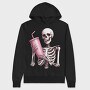 Skeleton Drink Sip, Hanorac Oversize Barbati (Unisex)