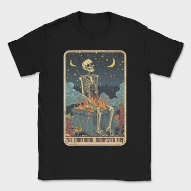 Skeleton Dumpster Fire, Tricou Barbati (Unisex)