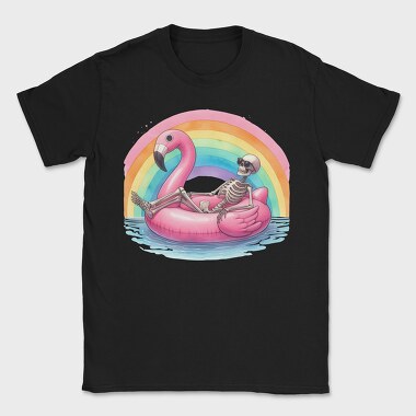 Skeleton Floaty Rainbow, Tricou Barbati (Unisex)