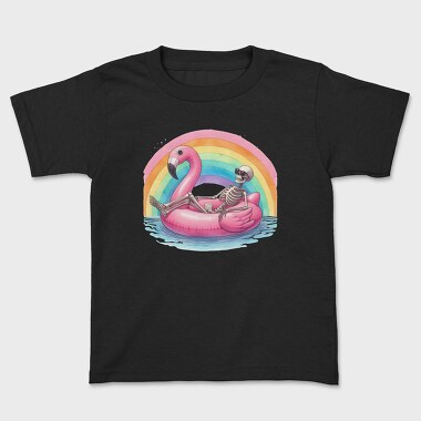 Skeleton Floaty Rainbow, Tricou Copii