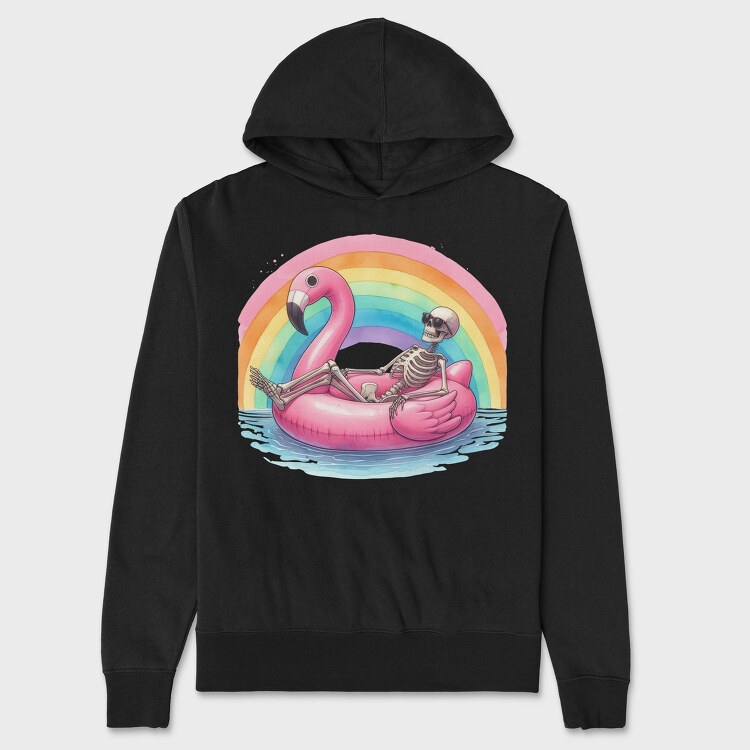 Skeleton Floaty Rainbow, Hanorac Oversize Barbati (Unisex)