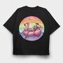 Skeleton Floaty Sunglasses, Tricou Oversize Barbati (Unisex)