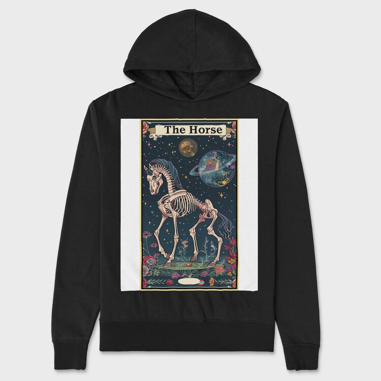 Skeleton Horse Space, Hanorac Oversize Barbati (Unisex)