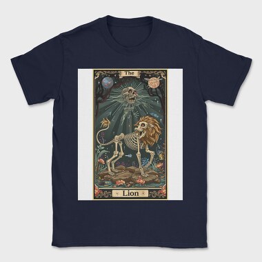 Skeleton Lion 98070343, Tricou Barbati (Unisex)