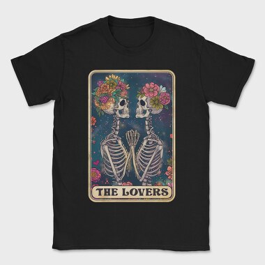 Skeleton Lovers Card, Tricou Barbati (Unisex)