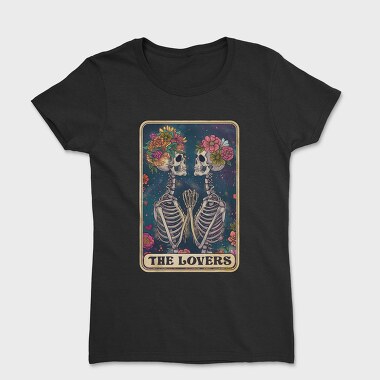 Skeleton Lovers Card, Tricou Femei