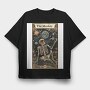 Skeleton Monkey Tarot, Tricou Oversize Barbati (Unisex)