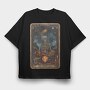 Skeleton Mystic Seer, Tricou Oversize Barbati (Unisex)
