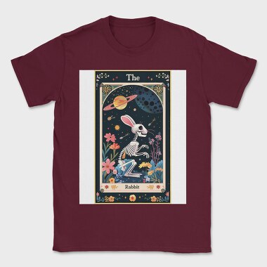 Skeleton Rabbit Flower, Tricou Barbati (Unisex)