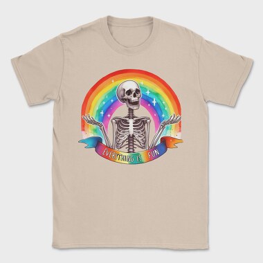 Skeleton Rainbow Fun, Tricou Barbati (Unisex)