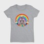 Skeleton Rainbow Fun, Tricou Femei