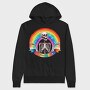 Skeleton Rainbow Fun, Hanorac Oversize Barbati (Unisex)
