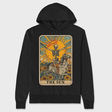 Skeleton Sun Horse, Hanorac Oversize Barbati (Unisex)