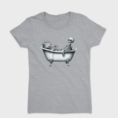 Skeleton Toast Bath, Tricou Femei
