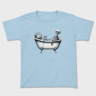 Skeleton Toast Bath, Tricou Copii