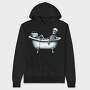 Skeleton Toast Bath, Hanorac Oversize Barbati (Unisex)