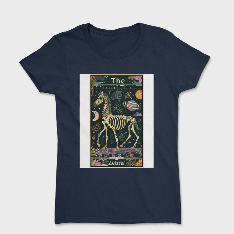 Skeleton Zebra Space, Tricou Femei