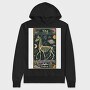 Skeleton Zebra Space, Hanorac Oversize Barbati (Unisex)